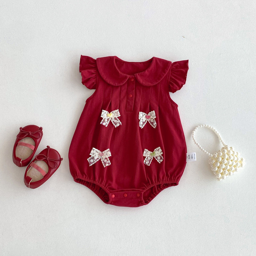 Summer Outfit Baby Romper Newborn Onesie Princess Bloomers Birthday Dress Lightweight Summer Clothing