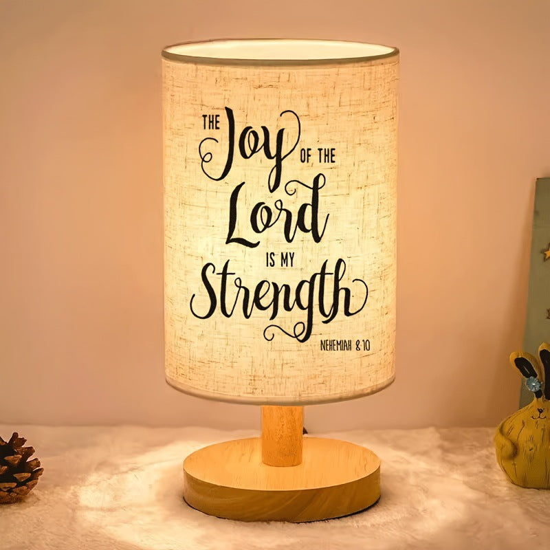 Decorative wooden table lamp