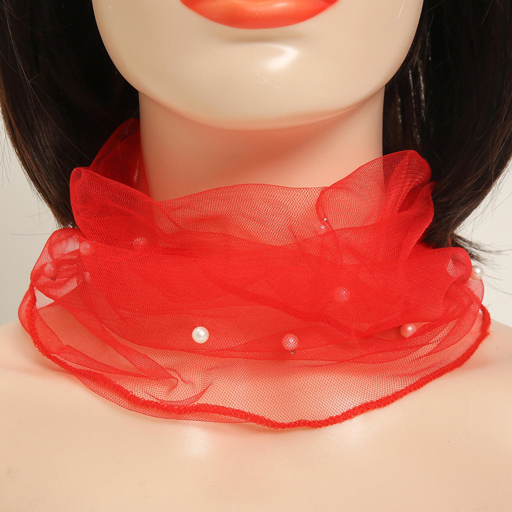 Mesh neck protection fashionable lightweight breathable scarf