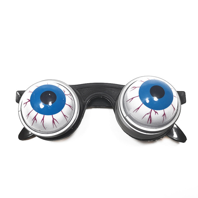 Halloween Tricky Funny Spring Glasses April Fools Funny Masquerade Eyeball Glasses
