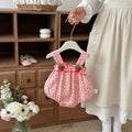 Baby Clothes Summer Newborn Romper Infant Sleeveless Onesie for Full Moon and 100-Day Celebration, Cotton A-Class