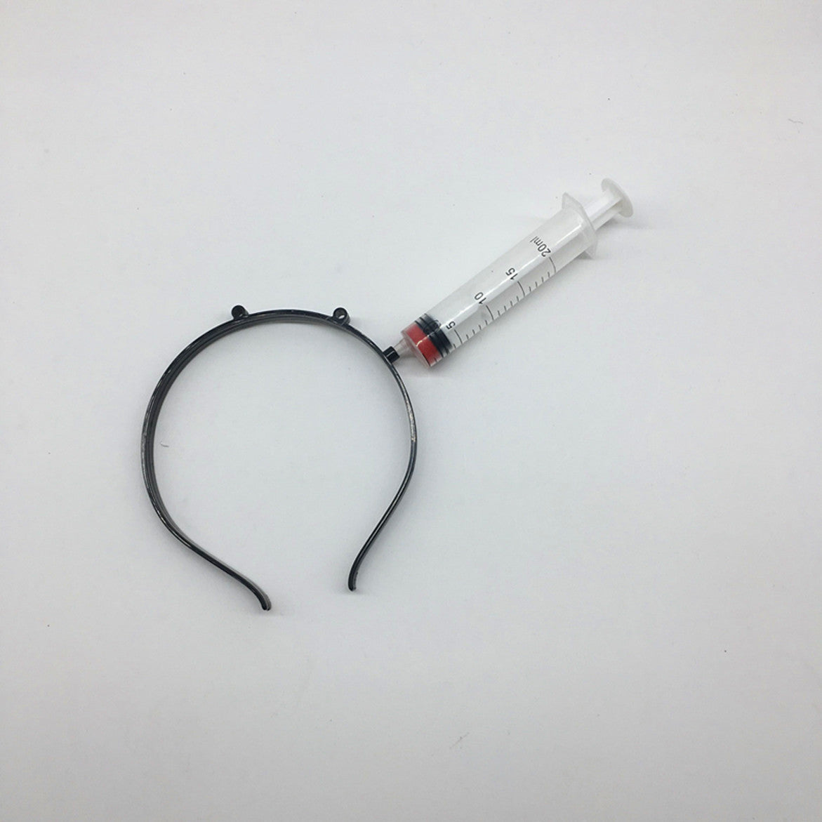 Halloween Hairpin Plastic Simulation Piercing Dish Head Buckle Cosplay Prop Needle Head Hoop