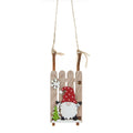 Christmas Decorations DIY Handmade Creative Christmas Tree Pendant Wooden Sled Car Pendant Hanging Decoration