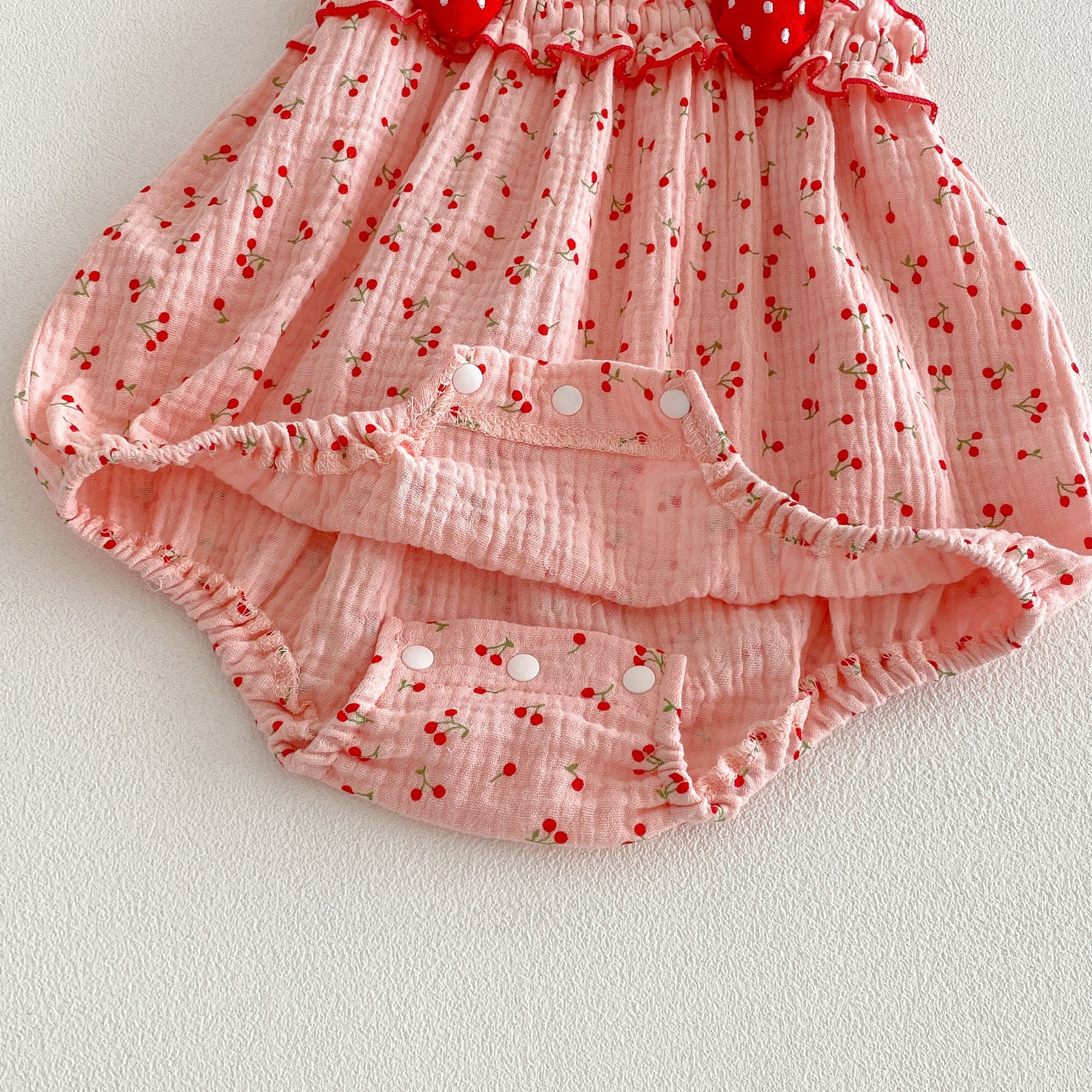 Baby Clothes Summer Newborn Romper Infant Sleeveless Onesie for Full Moon and 100-Day Celebration, Cotton A-Class