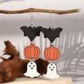 New Halloween Earrings for Women Funny Little Devil Bat Spider Pumpkin Earrings