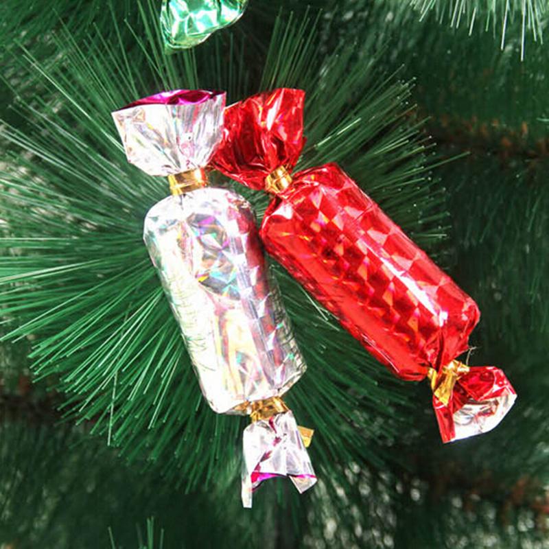 12Pcs/bag Hot Sale Christmas Candy Ornament For Christmas Tree Celebration Party Wedding Birthday Xmas Decoration Mixed Color