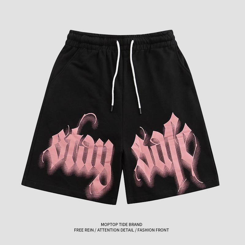 Casual Letter Print Shorts