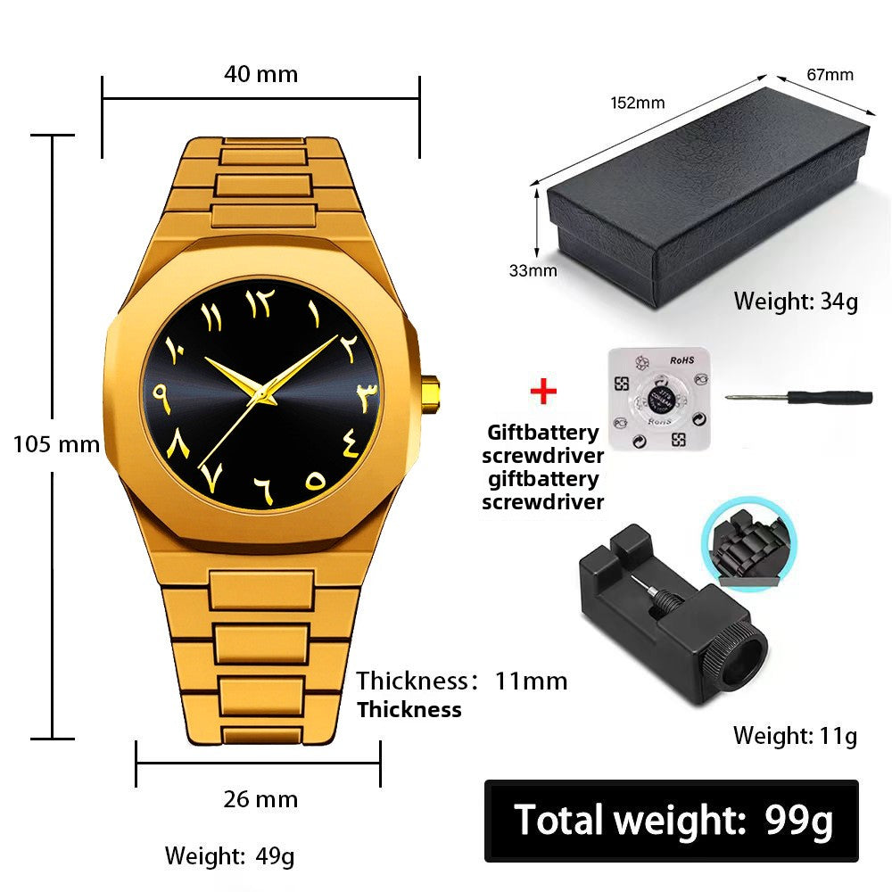 Plastic Quartz Watch, Waterproof Arabic Watch
