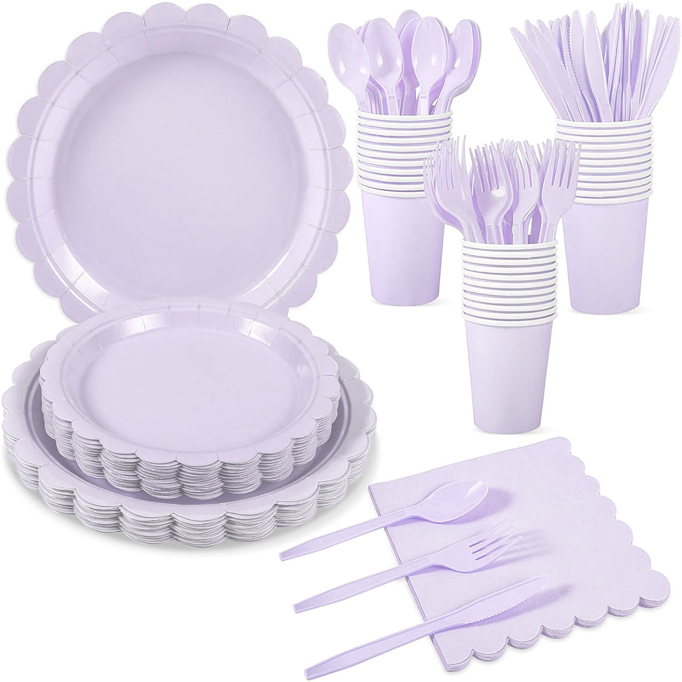Lace-waved paper plate