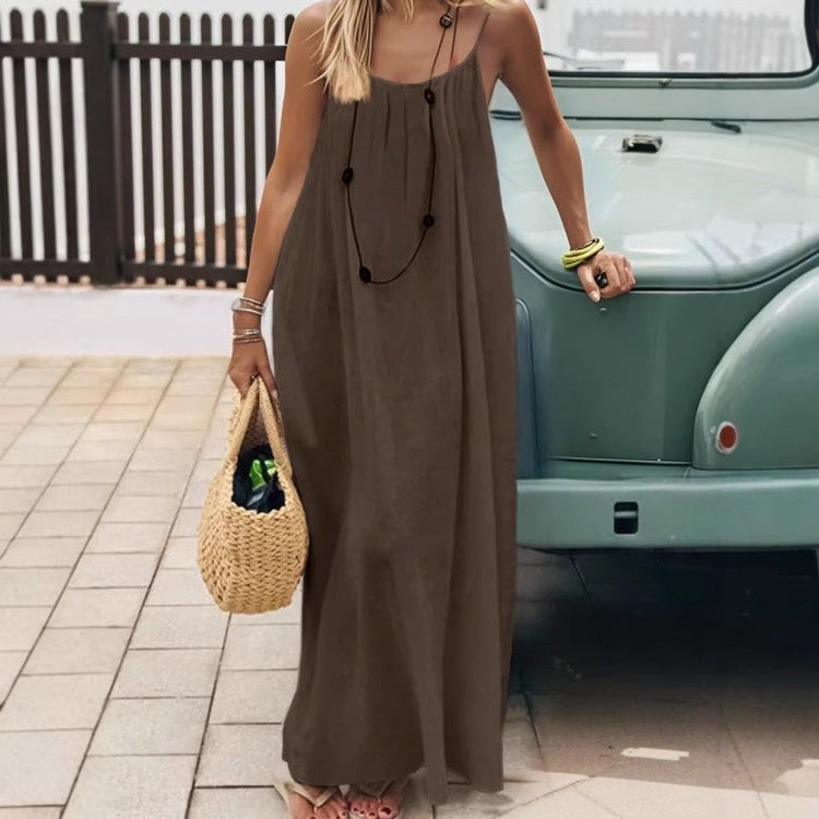 Womens Backless Loungewear Dress