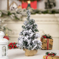 Christmas decoration creative simulation snow Christmas tree mini small tree desktop decoration Christmas spray snow small tree