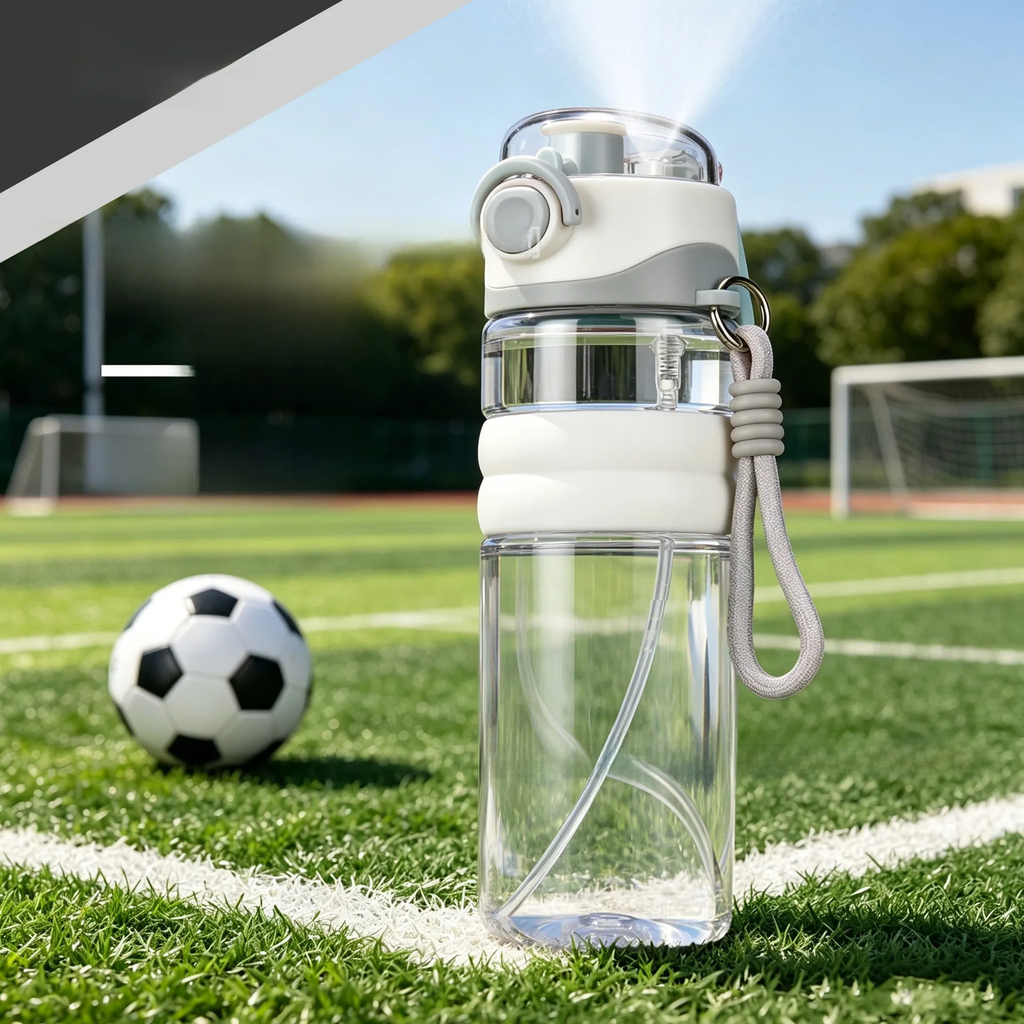 Spray Water Cup with Carrying Rope