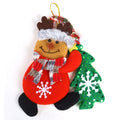 Christmas fabric ornaments Christmas tree ornaments velvet tree hugging figurines hanging gifts