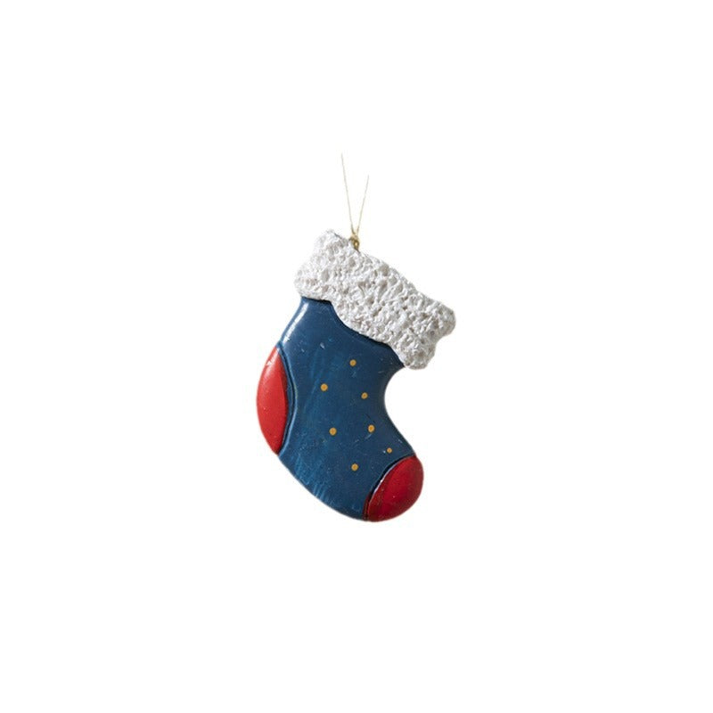 Christmas decorations, colored resin staffs, gift packages, hanging decorations, Christmas tree ornaments