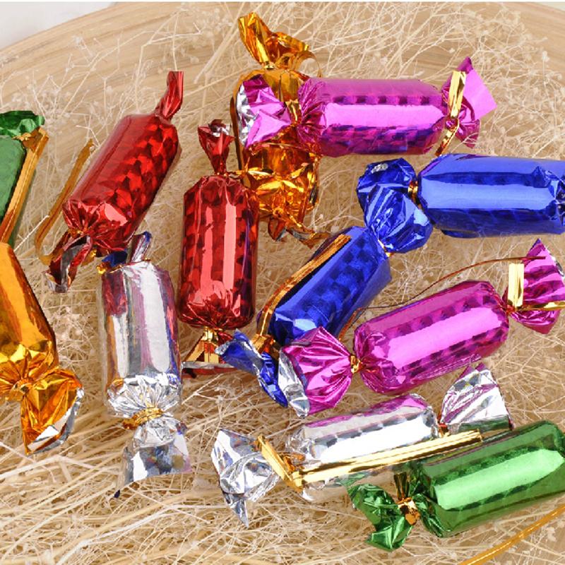 12Pcs/bag Hot Sale Christmas Candy Ornament For Christmas Tree Celebration Party Wedding Birthday Xmas Decoration Mixed Color