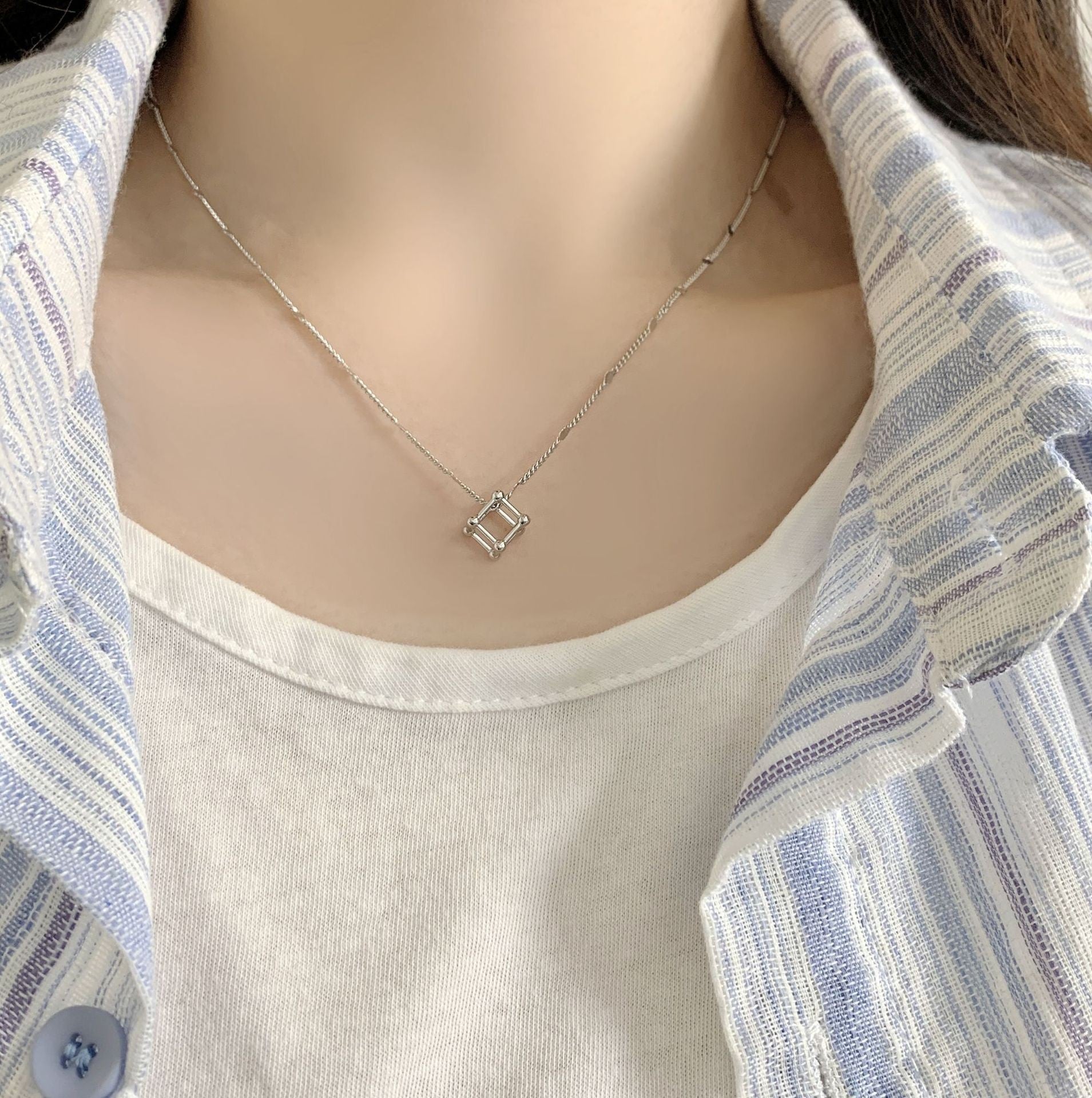 Elegant Water Drop Copper Necklace