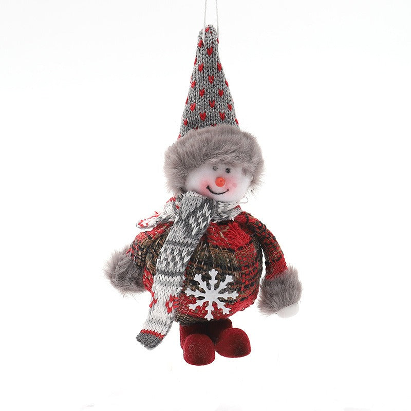 Santa Claus pendant decoration Christmas tree pendant foam cloth standing doll gift