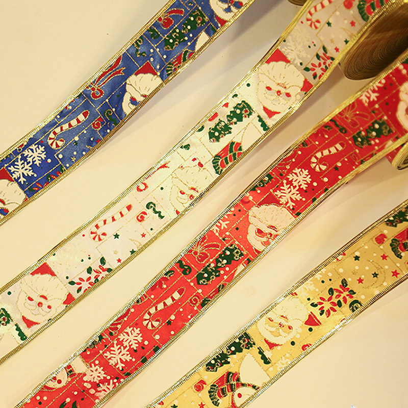 New Year Navid Gift Christmas Tree Decorations Ribbon Hanging Tree Decorating Ornament Christmas Decorations For Home