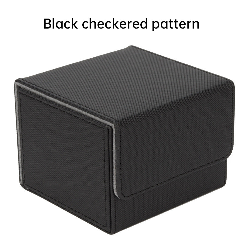 Magnetic Trading Card Storage Box - 100 Card Capacity (Sleeved), Waterproof & Stain Proof Collectors Case