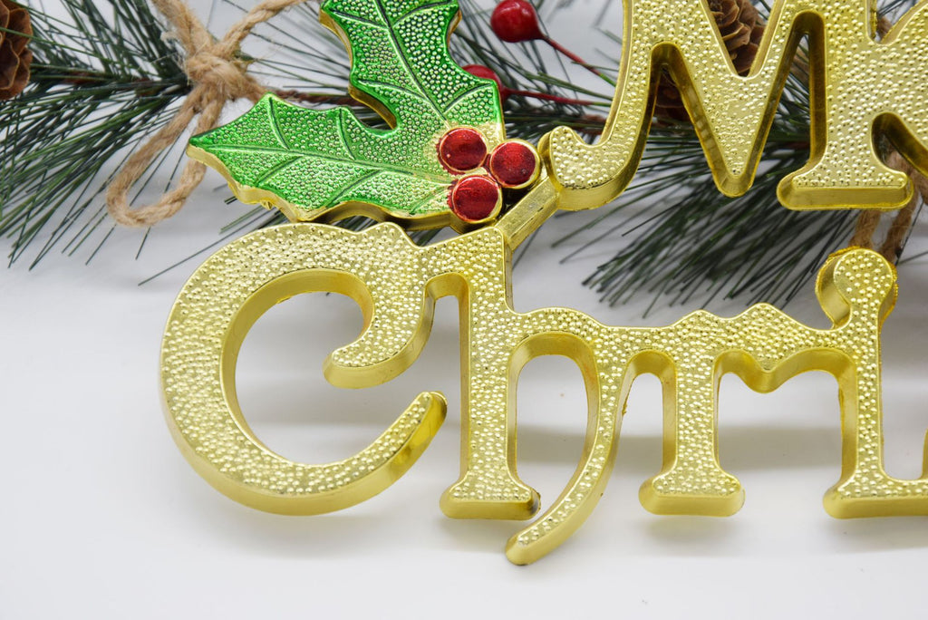 Christmas 14-60cm Three-Dimensional English Decorative Sign English Letter Sign Christmas Tree Decorative Sign Letter Pendant