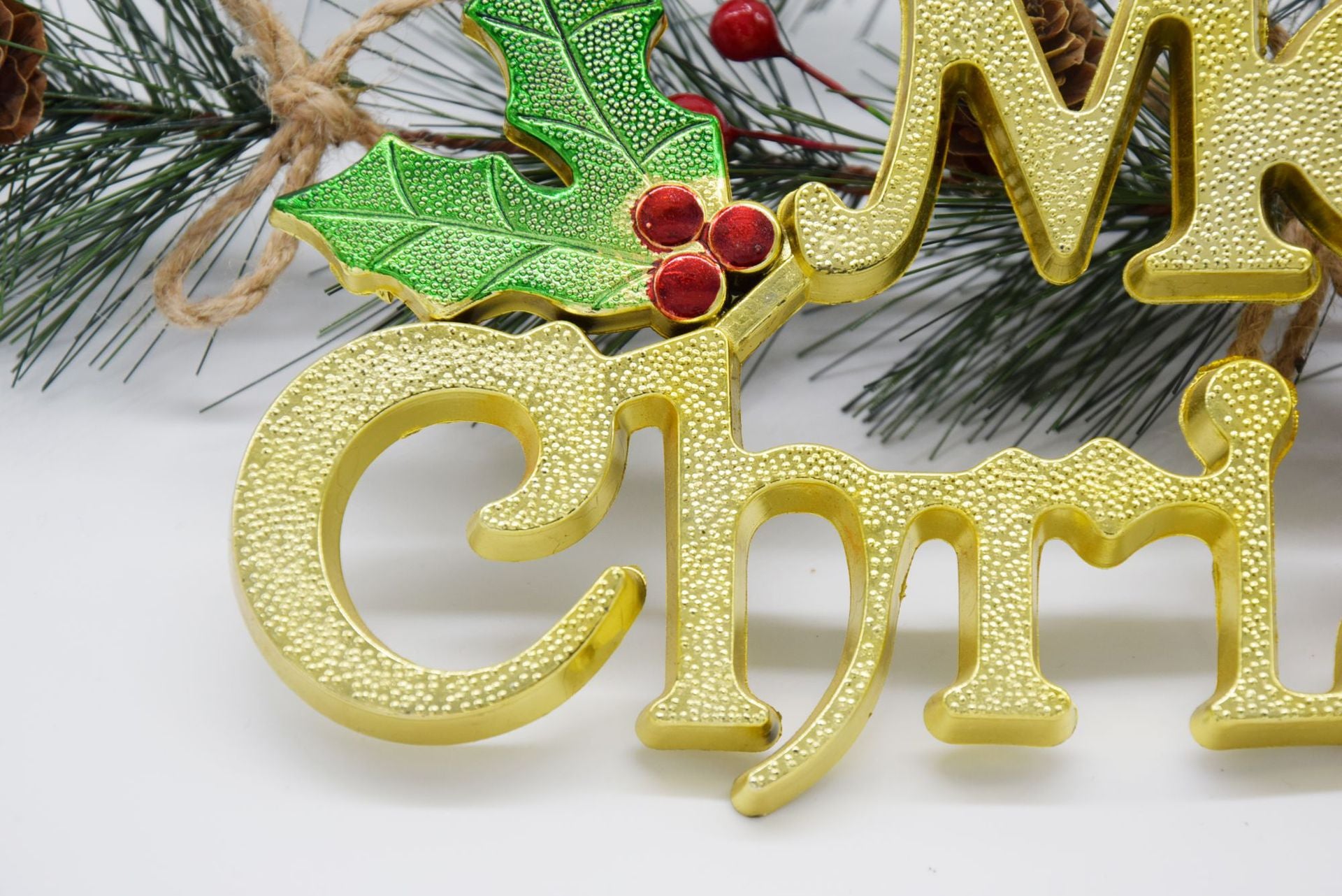 Christmas 14-60cm Three-Dimensional English Decorative Sign English Letter Sign Christmas Tree Decorative Sign Letter Pendant