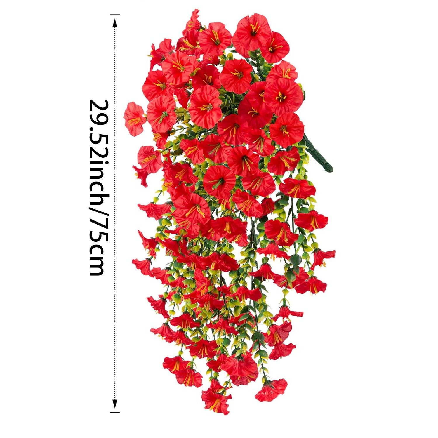 Faux Trumpet Vine Hanging Flower Decor for Garden, and Home Decoration