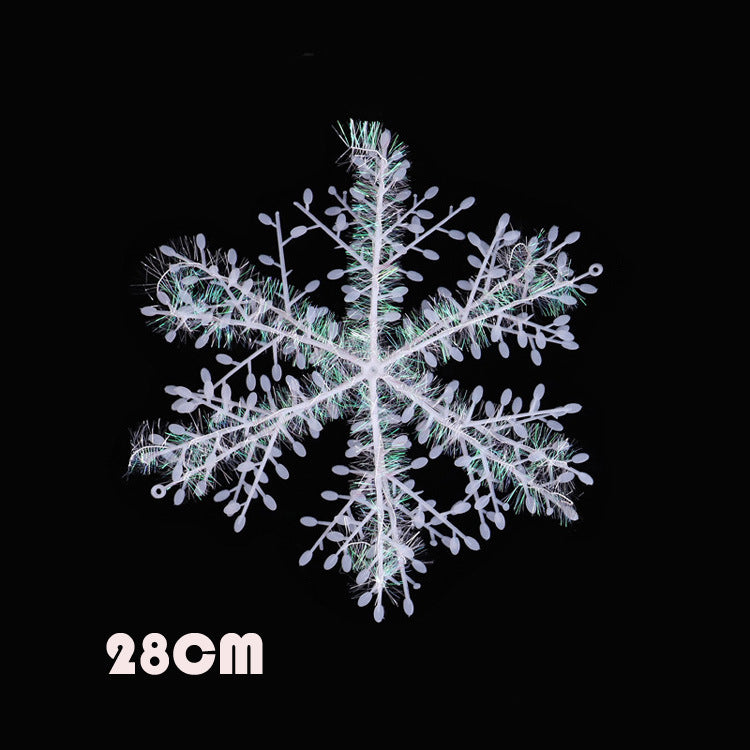 Christmas Snowflake Piece Winding Snowflake Piece Christmas Tree Decoration Article Atmosphere Pendant