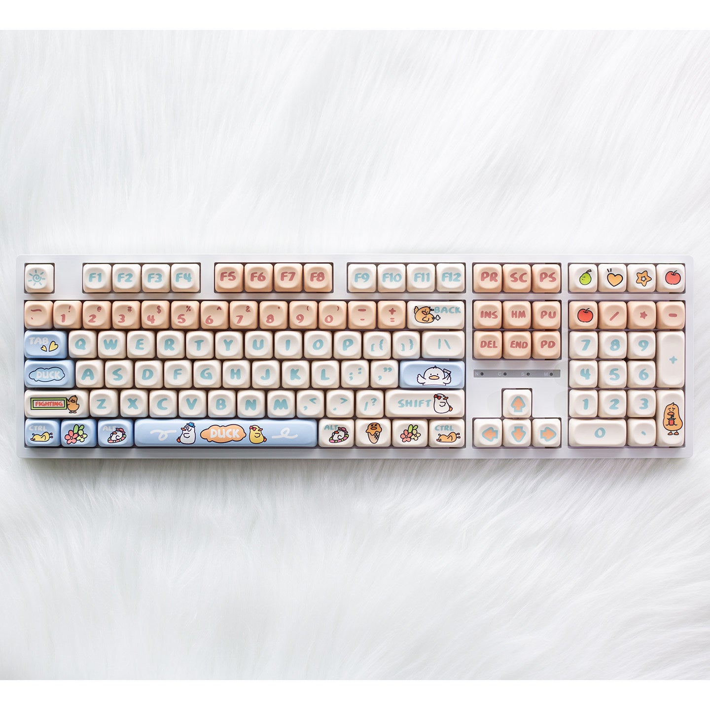 H108 Mechanical Keyboard Wired Wireless Bluetooth Full-Key Anti-Ghosting for Girls Office Gaming Cute Rgb Lighting Silent
