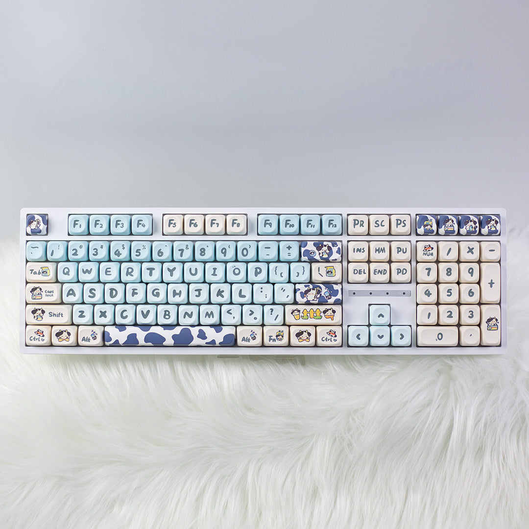 H108 Mechanical Keyboard Wired Wireless Bluetooth Full-Key Anti-Ghosting for Girls Office Gaming Cute Rgb Lighting Silent