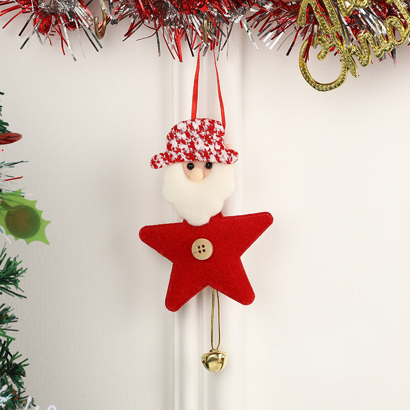 Christmas Pendant Christmas Tree Pendant Decoration Santa Claus Bell Pendant Decoration