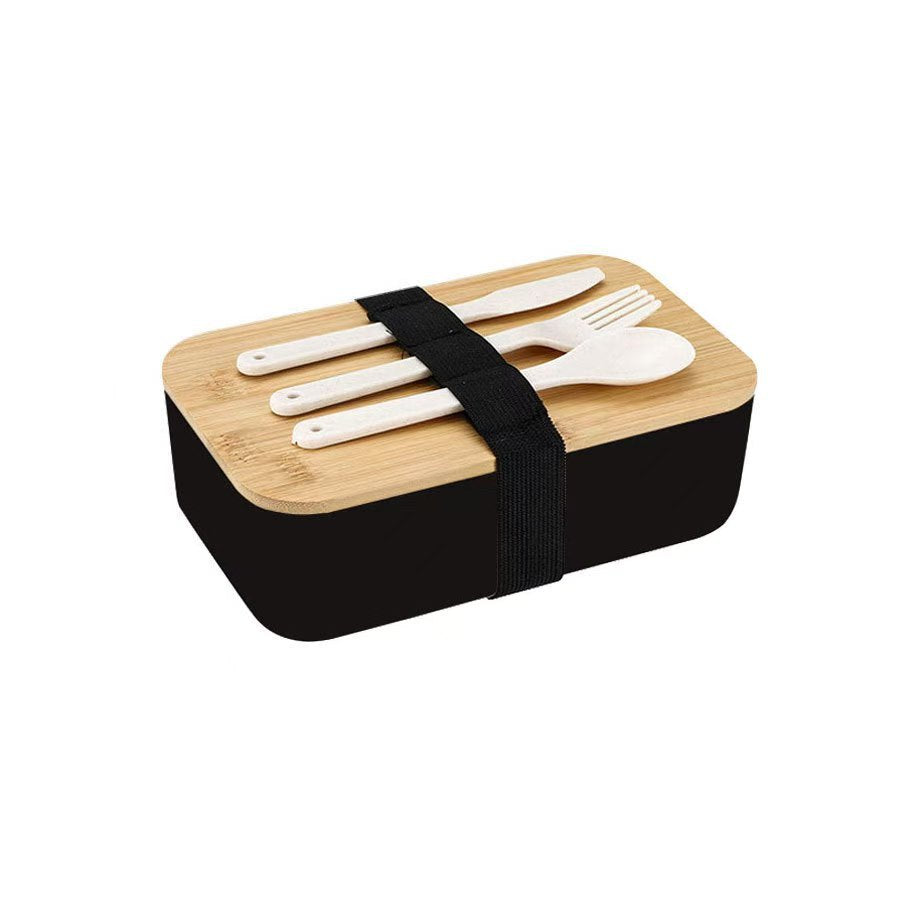 Double-Layer Bamboo-Lid Lunch Box