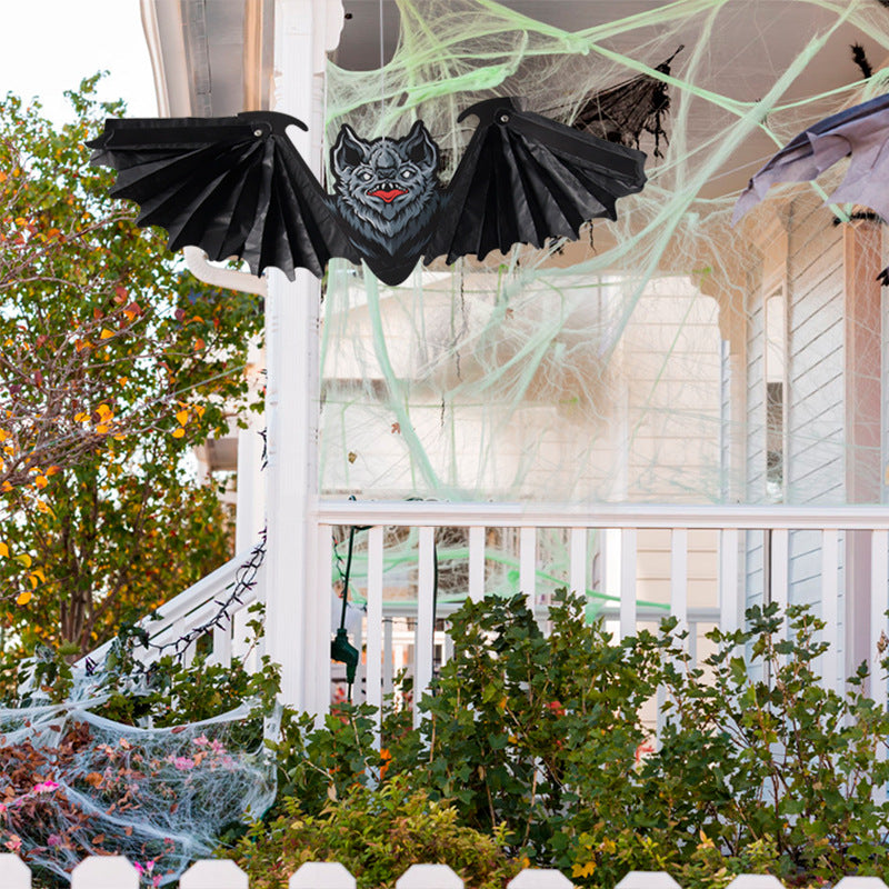 Honeycomb Bat Paper Pendant Halloween Decoration Props Supplies Spider Three-Dimensional Paper Honeycomb Pumpkin Hat Ornament