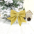 Christmas Bow Pearl Cotton Gold Powder Bow Christmas Tree Pendant Hotel Mall KTV Decoration Supplies