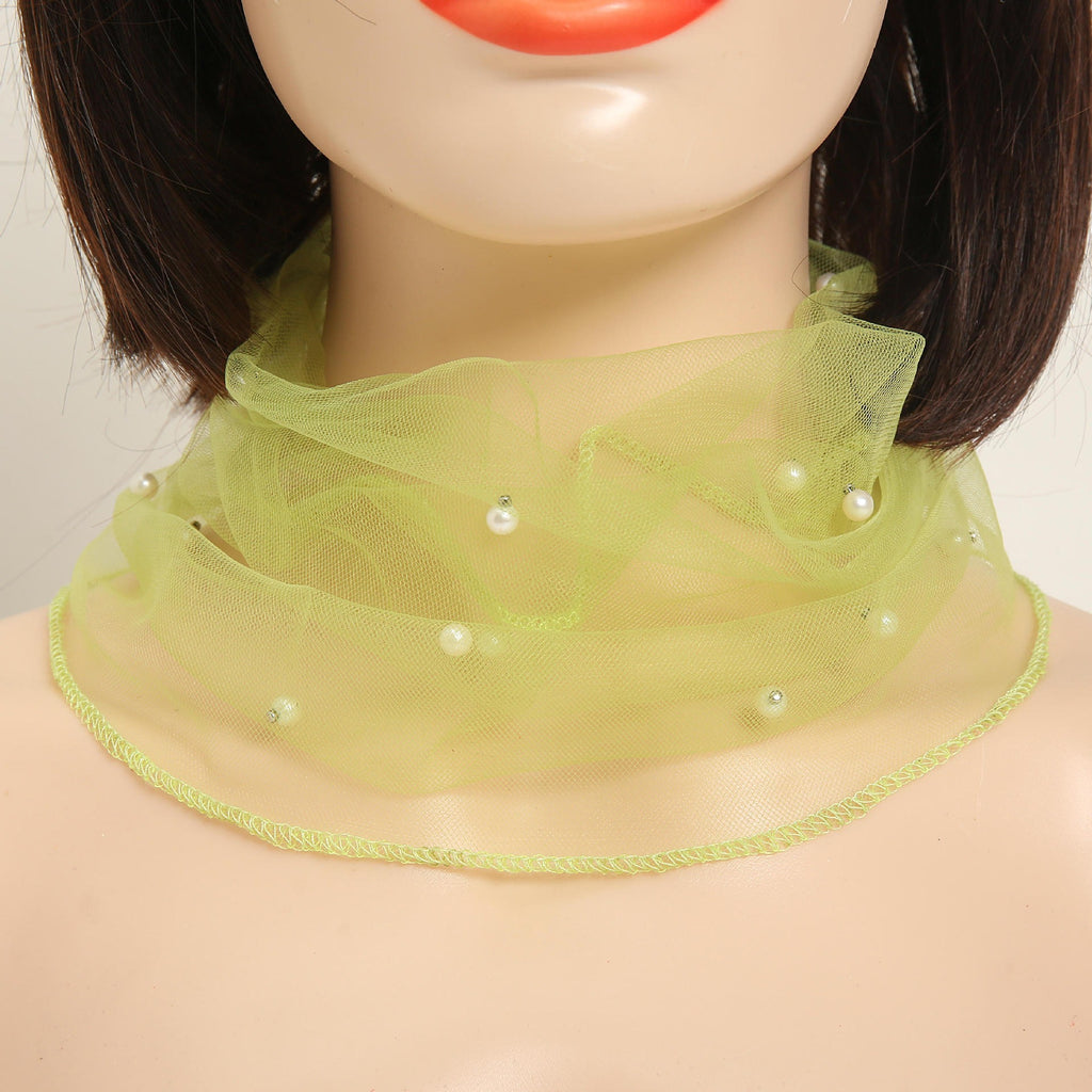 Mesh neck protection fashionable lightweight breathable scarf