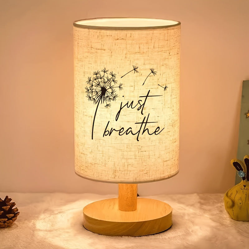 Decorative wooden table lamp