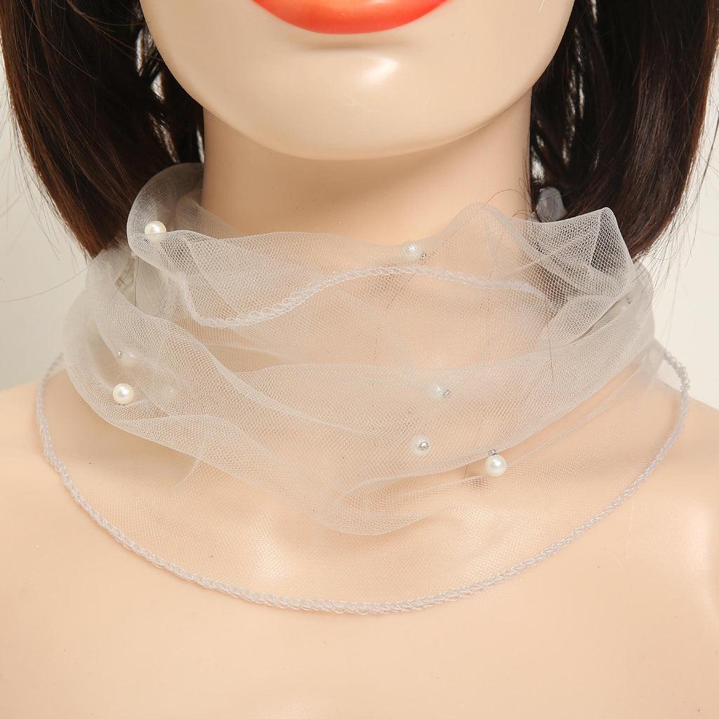 Mesh neck protection fashionable lightweight breathable scarf