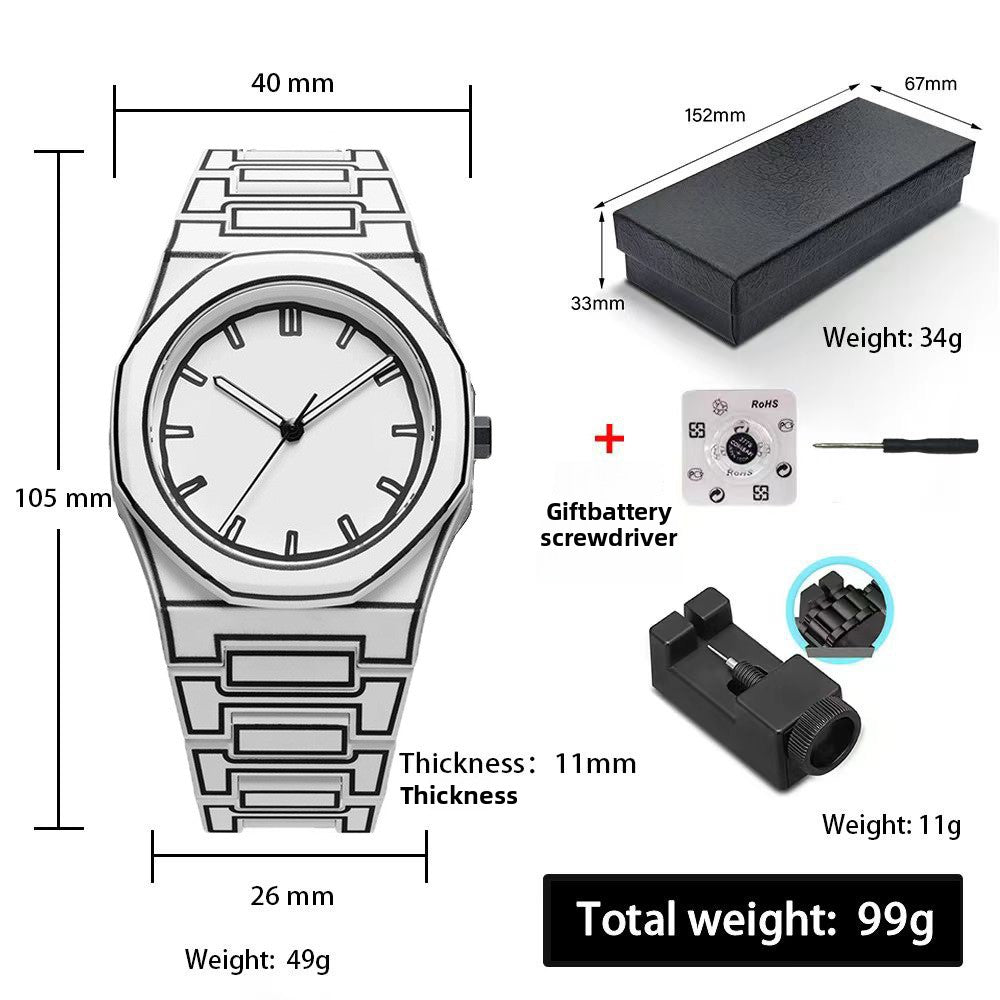 Plastic Quartz Watch, Waterproof Arabic Watch