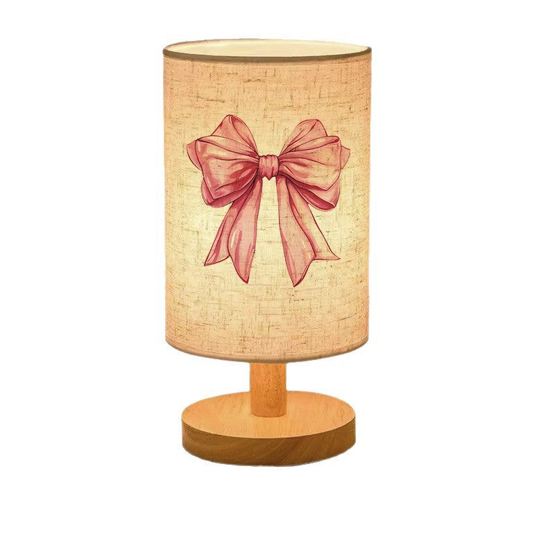 Decorative wooden table lamp