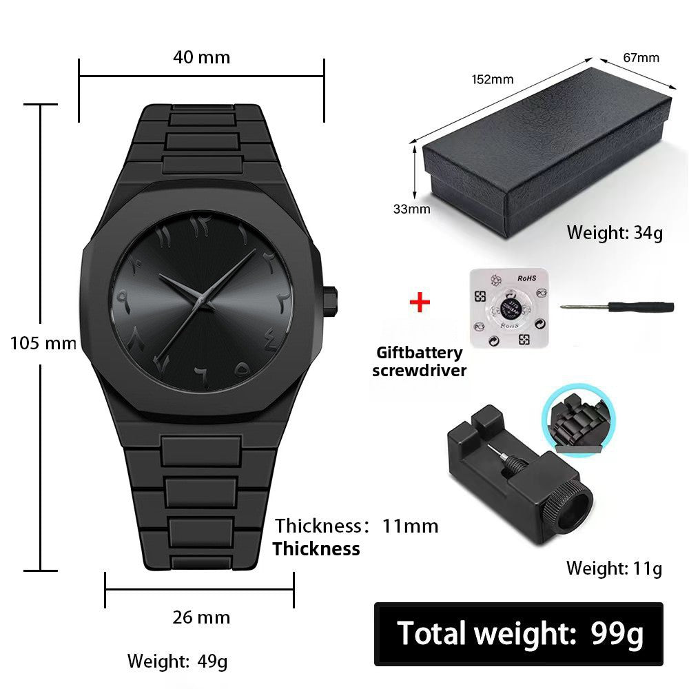 Plastic Quartz Watch, Waterproof Arabic Watch