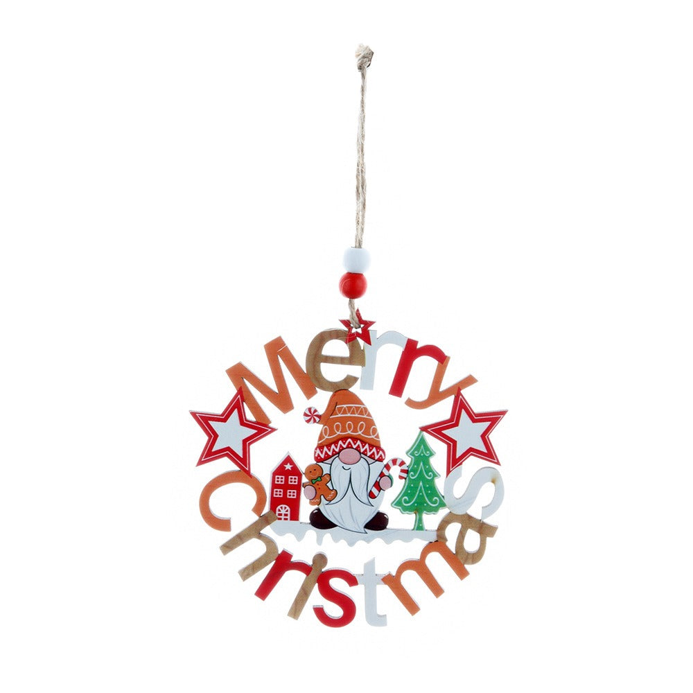 Christmas decorations Christmas tree ornaments gifts gingerbread figurines hollowed out Santa Claus ornaments
