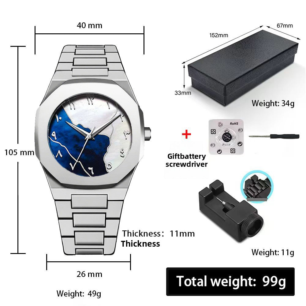 Plastic Quartz Watch, Waterproof Arabic Watch