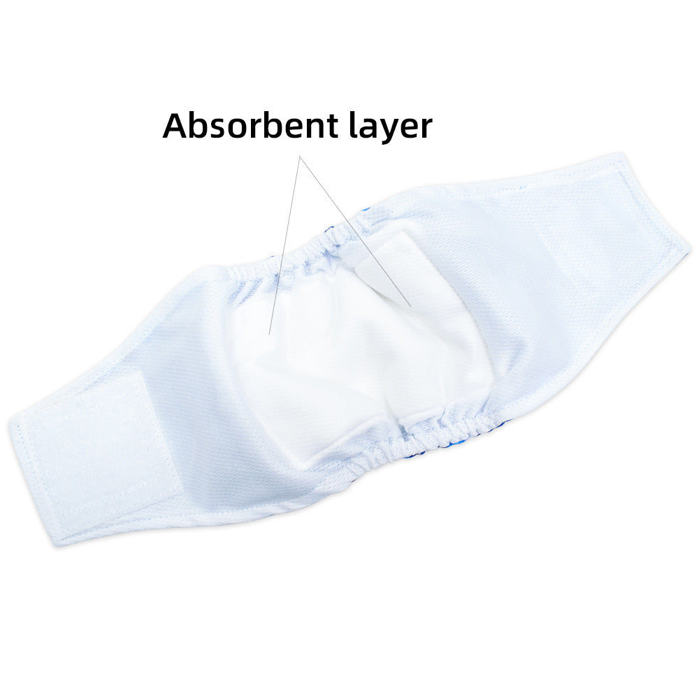 Washable Male Dog Diaper Leak-proof Absorbent Pet Clothing