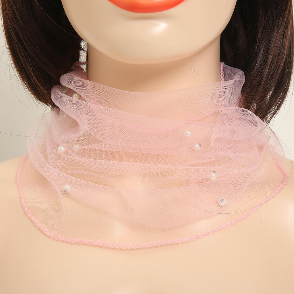 Mesh neck protection fashionable lightweight breathable scarf