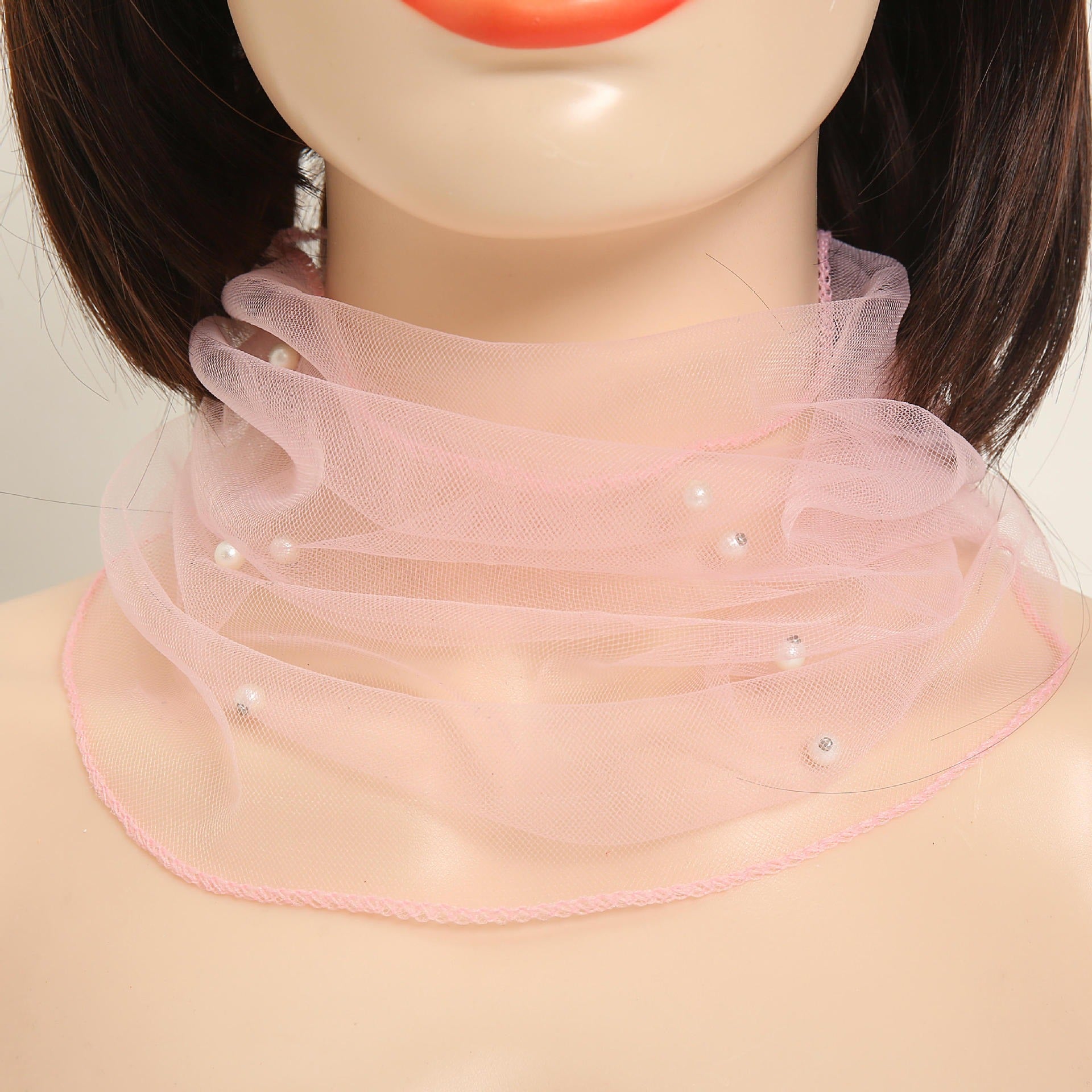 Mesh neck protection fashionable lightweight breathable scarf