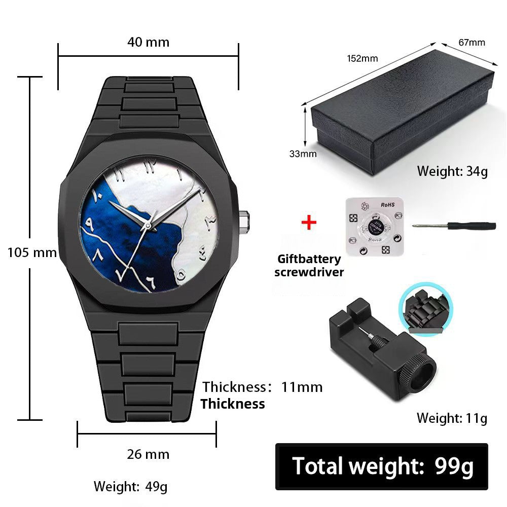Plastic Quartz Watch, Waterproof Arabic Watch