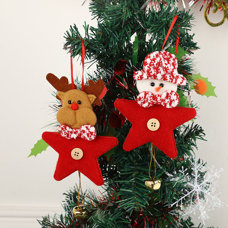 Christmas Pendant Christmas Tree Pendant Decoration Santa Claus Bell Pendant Decoration