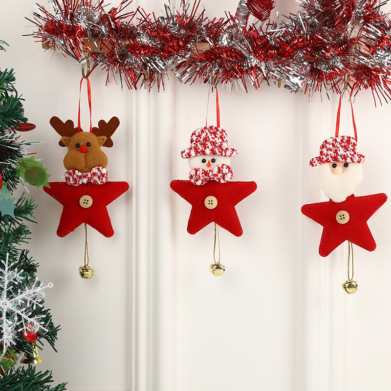 Christmas Pendant Christmas Tree Pendant Decoration Santa Claus Bell Pendant Decoration
