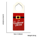 Christmas decorations wooden door hanging Santa Claus snowman party decoration atmosphere decoration door handle pendant