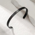 New 6mm Ayatour Kursi Sleeve Bracelet for both men and women to wear as a couple gift C-shaped Open Bracelet