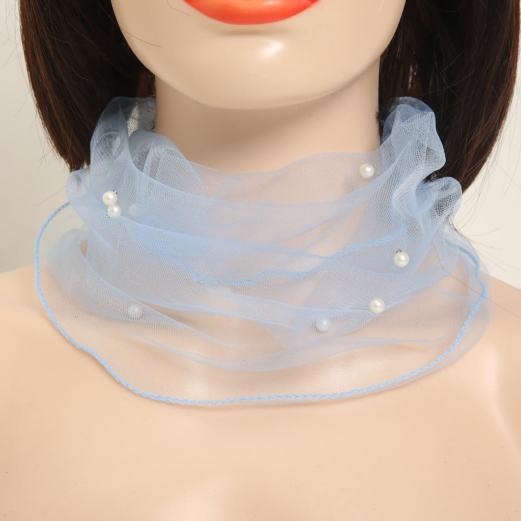 Mesh neck protection fashionable lightweight breathable scarf